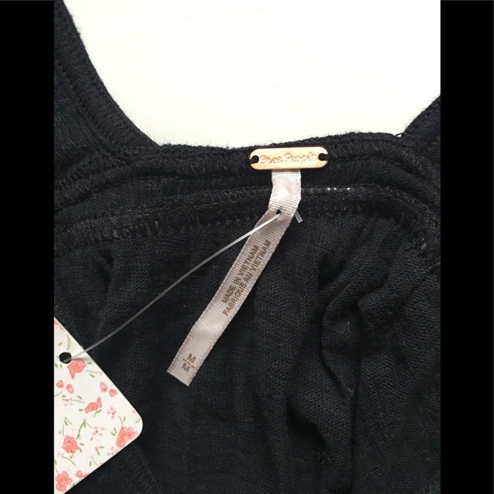 Free People Black Boho Zinia Tank Top - Picture 8 of 9